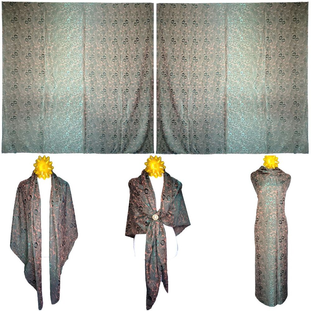 NWT Double Sided Silk Scarf 52"x52" Large Square Shawl Wrap 3020